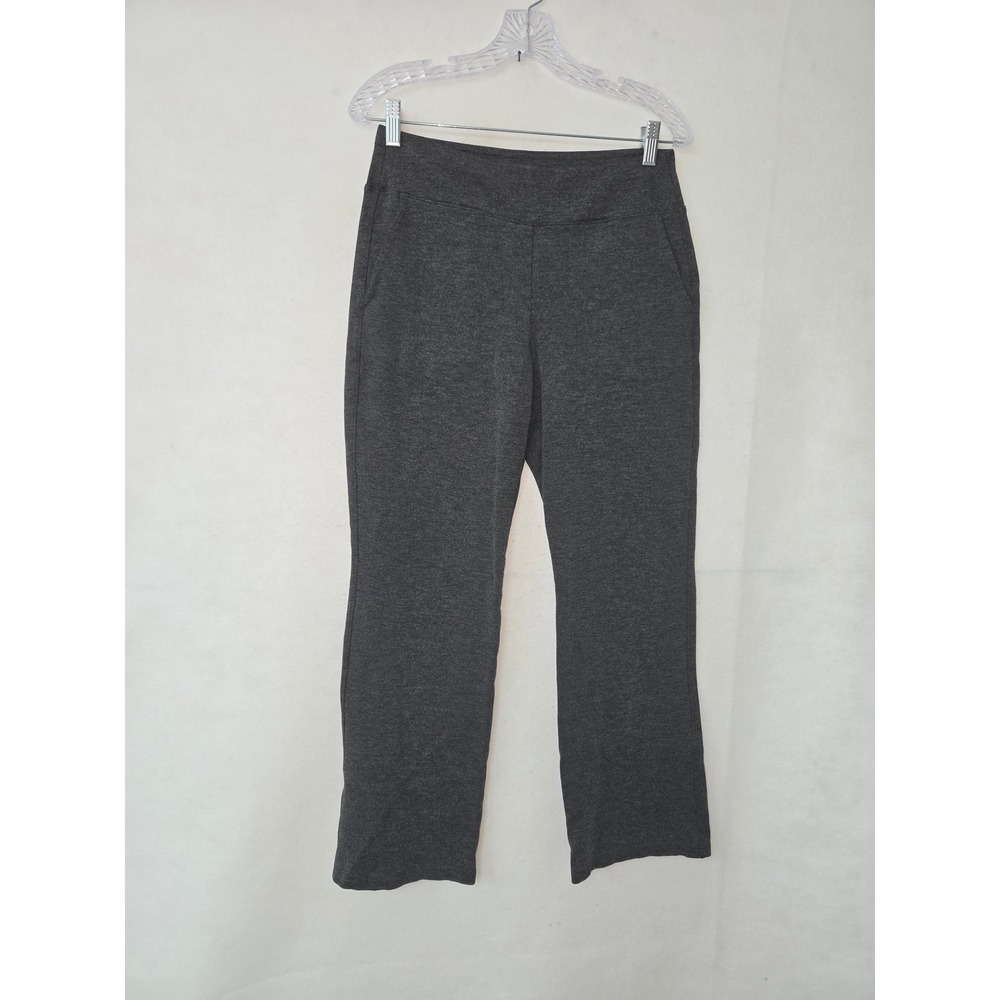 Skechers GOwalk Athletic Pants Women L Charcoal Grey Heathered High Rise Pockets